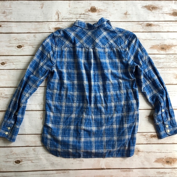 J Crew Petite homespun popover shirt in boy fit. S - Picture 2 of 5